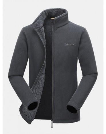 Mens Outerdoor Sportwear Waterproof Fleece Windbreakers Breathable Sport Jacket Coats